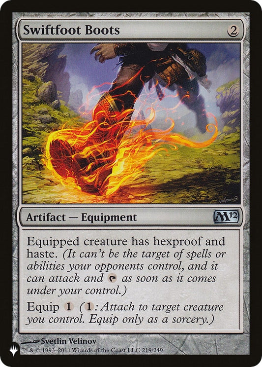 Image for Swiftfoot Boots (M12) (219) (The List Reprints) - Magic: The Gathering