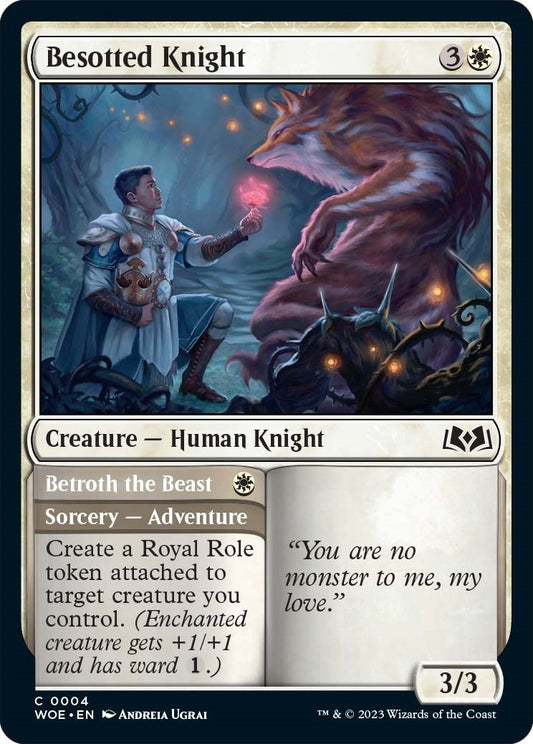Image for Besotted Knight (4) (Wilds of Eldraine) - Magic: The Gathering