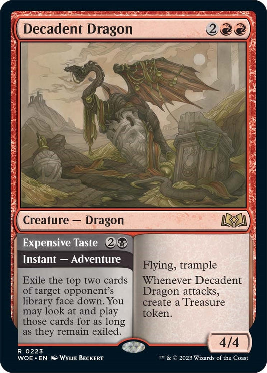 Image for Decadent Dragon (223) (Wilds of Eldraine) - Magic: The Gathering