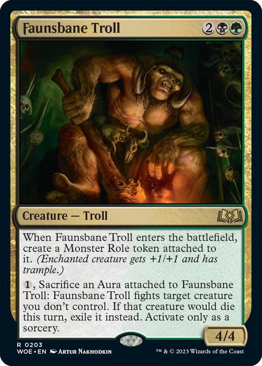 Image for Faunsbane Troll (203) (Wilds of Eldraine) - Magic: The Gathering