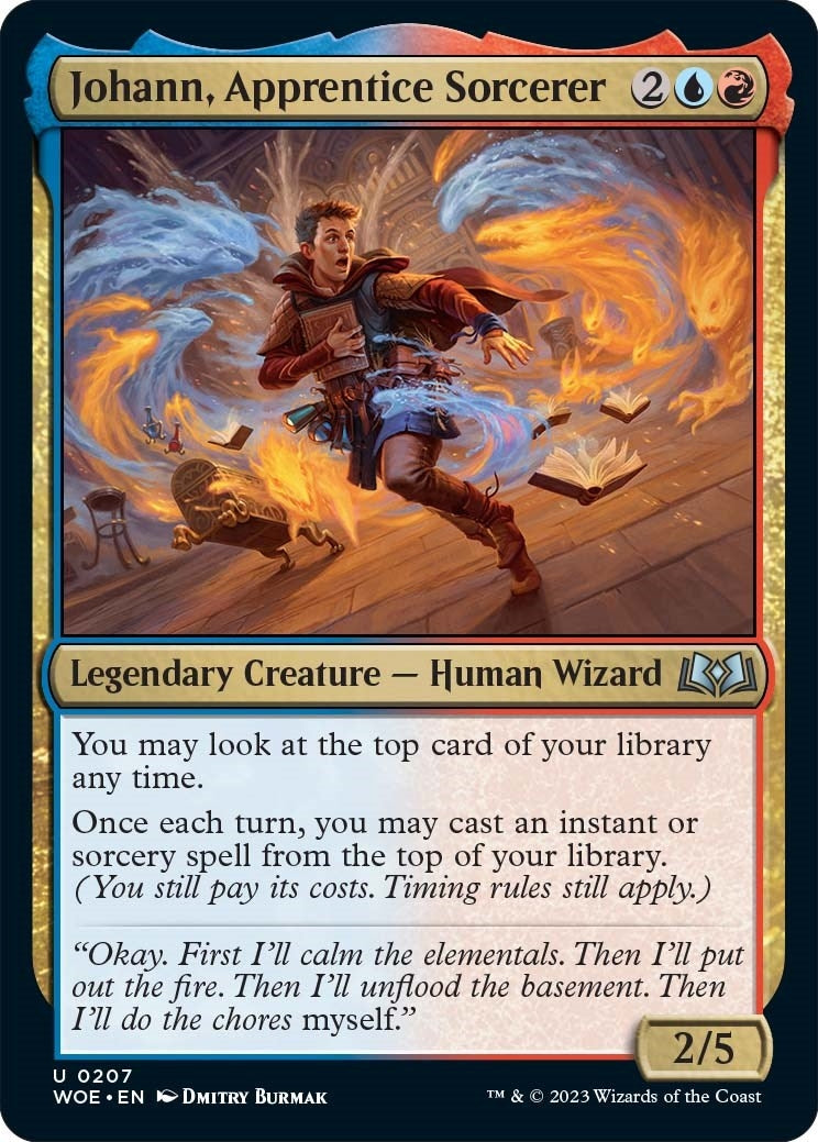 Image for Johann, Apprentice Sorcerer (207) (Wilds of Eldraine) - Magic: The Gathering