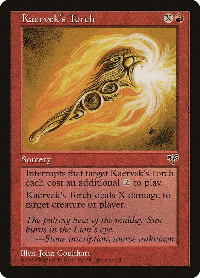 Image for Kaervek's Torch (Mirage) - Magic: The Gathering