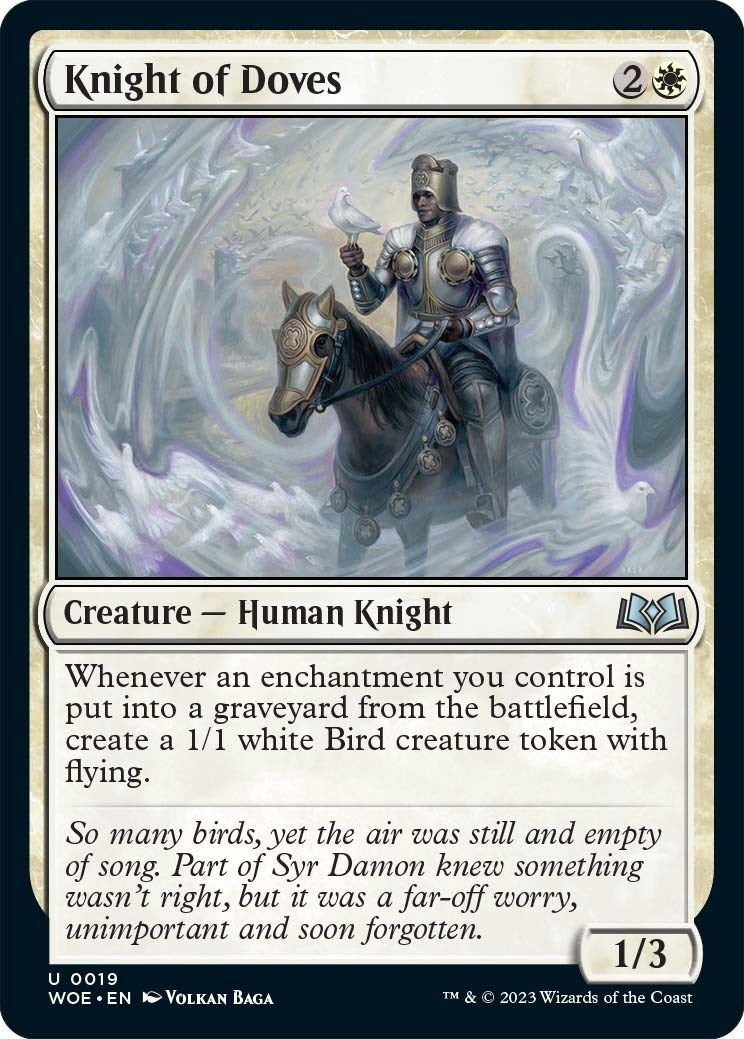 Image for Knight of Doves (19) (Wilds of Eldraine) - Magic: The Gathering