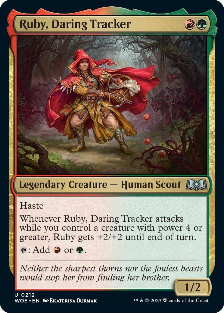 Image for Ruby, Daring Tracker (212) (Wilds of Eldraine) - Magic: The Gathering