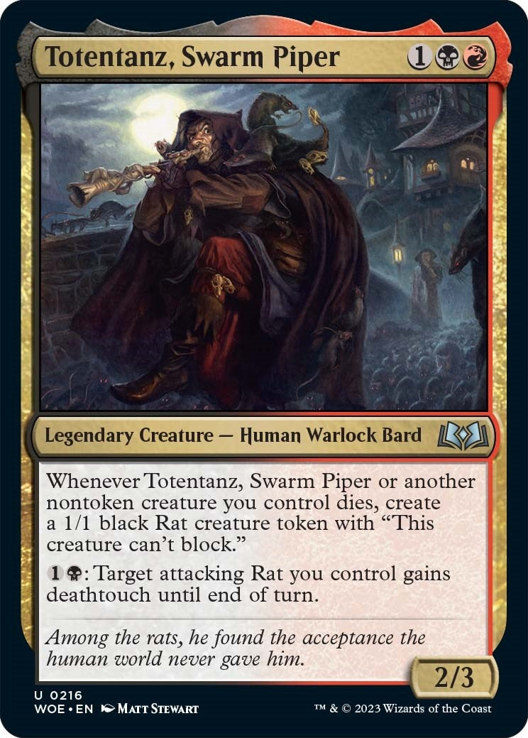 Image for Totentanz, Swarm Piper (216) (Wilds of Eldraine) - Magic: The Gathering