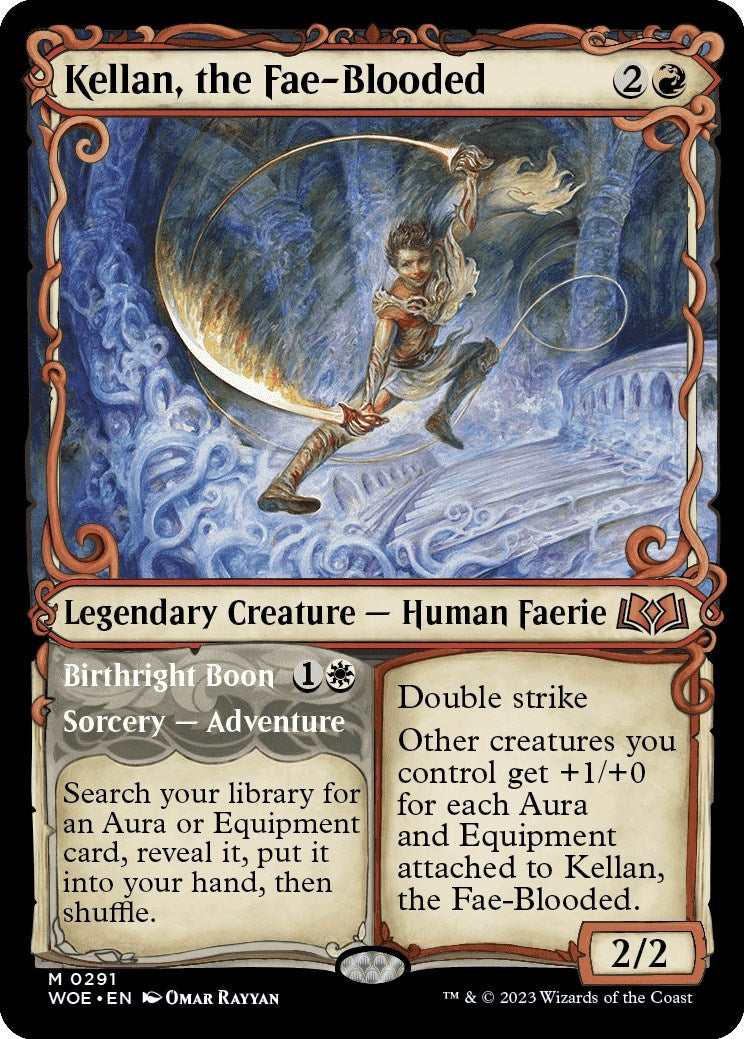 Image for Kellan, the Fae-Blooded (Showcase) (291) (Wilds of Eldraine) - Magic: The Gathering