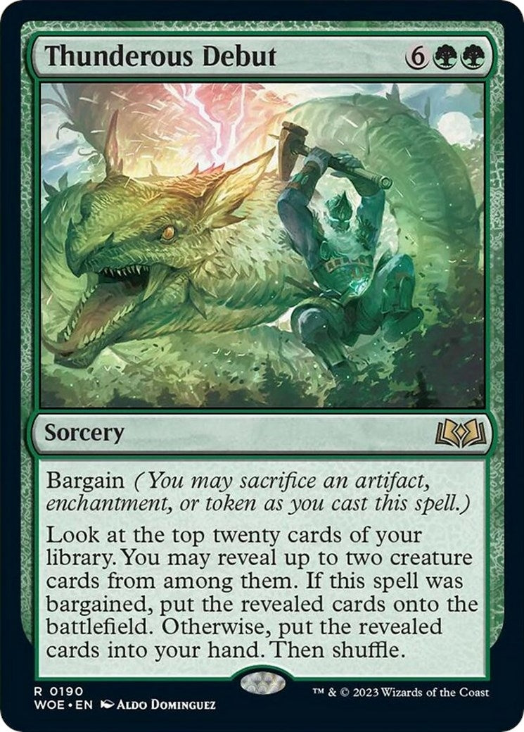 Image for Thunderous Debut (190) (Wilds of Eldraine) - Magic: The Gathering