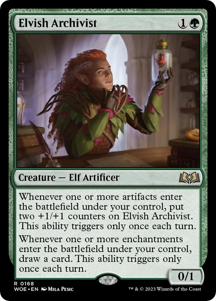Image for Elvish Archivist (168) (Wilds of Eldraine) - Magic: The Gathering