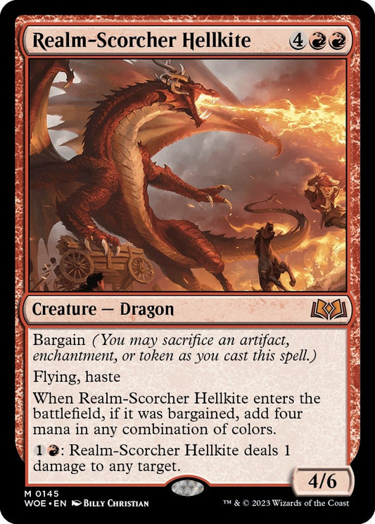 Image for Realm-Scorcher Hellkite (145) (Wilds of Eldraine) - Magic: The Gathering