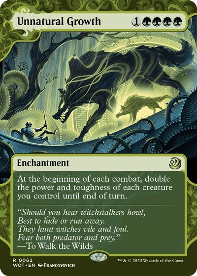 Image for Unnatural Growth (62) (Wilds of Eldraine: Enchanting Tales) - Magic: The Gathering