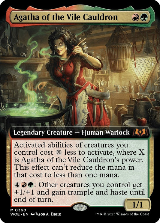 Image for Agatha of the Vile Cauldron (Extended Art) (360) (Wilds of Eldraine) - Magic: The Gathering