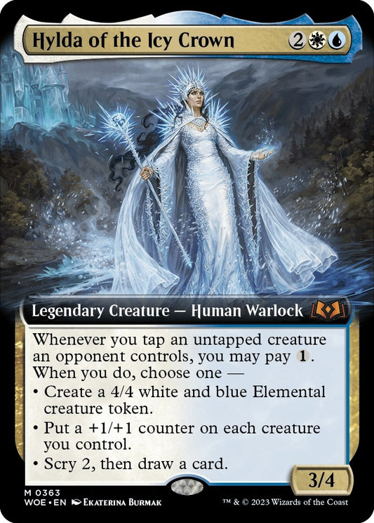 Image for Hylda of the Icy Crown (Extended Art) (363) (Wilds of Eldraine) - Magic: The Gathering