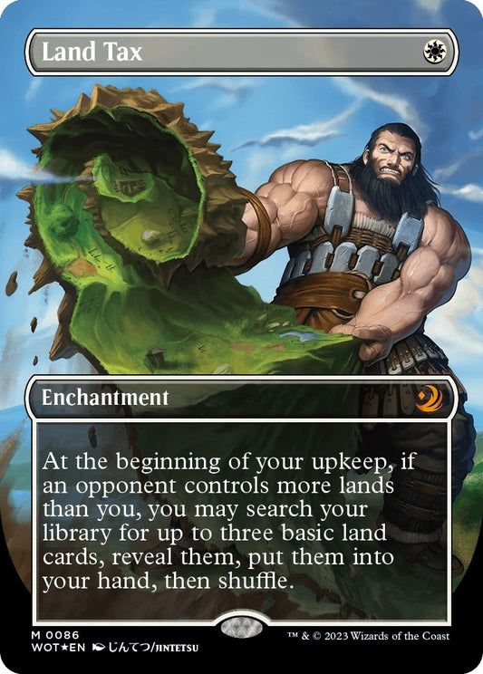 Image for Land Tax (Anime Borderless) (Confetti Foil) (86) (Wilds of Eldraine: Enchanting Tales) - Magic: The Gathering