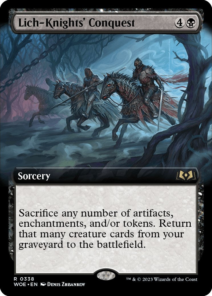 Image for Lich-Knights' Conquest (Extended Art) (338) (Wilds of Eldraine) - Magic: The Gathering