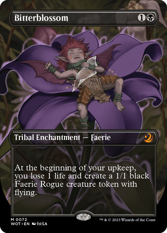 Image for Bitterblossom (Anime Borderless) (72) (Wilds of Eldraine: Enchanting Tales) - Magic: The Gathering