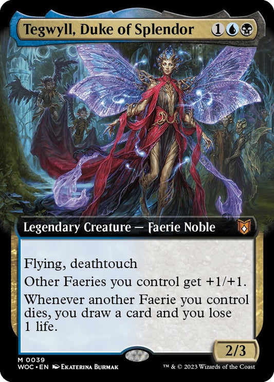 Image for Tegwyll, Duke of Splendor (Extended Art) (39) (Commander: Wilds of Eldraine) - Magic: The Gathering