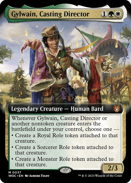Image for Gylwain, Casting Director (Extended Art) (37) (Commander: Wilds of Eldraine) - Magic: The Gathering