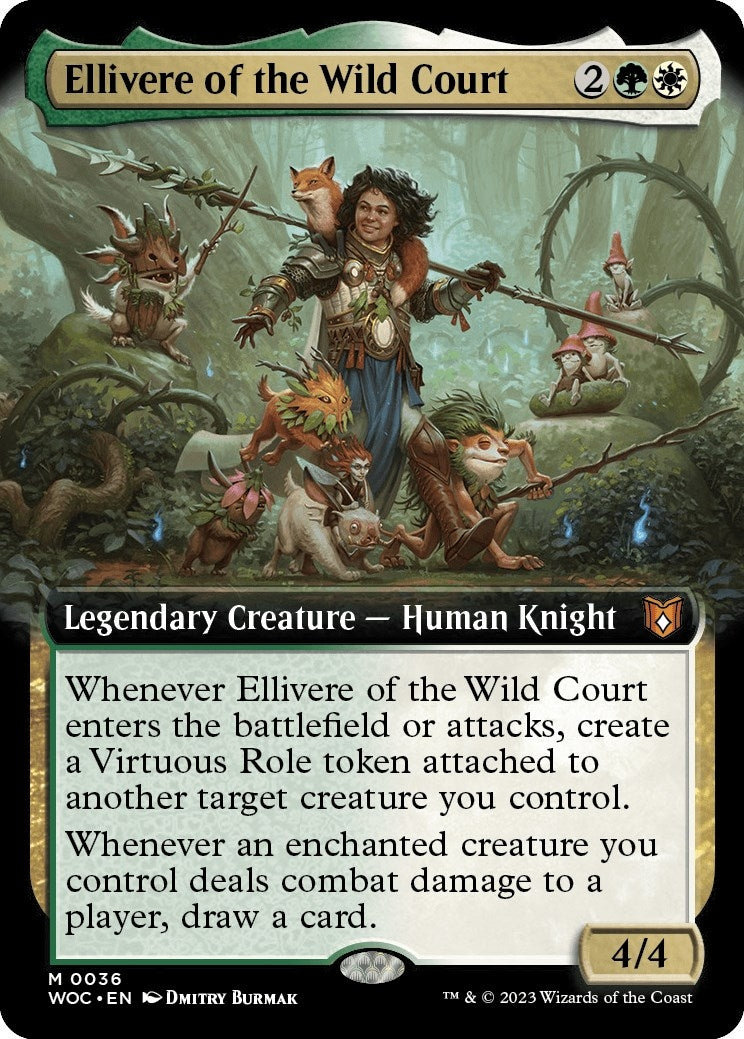 Image for Ellivere of the Wild Court (Extended Art) (36) (Commander: Wilds of Eldraine) - Magic: The Gathering