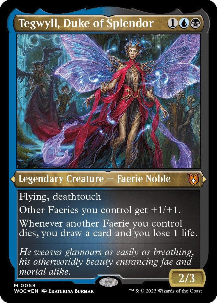 Image for Tegwyll, Duke of Splendor (Display Commander) - Thick Stock (58) (Commander: Wilds of Eldraine) - Magic: The Gathering