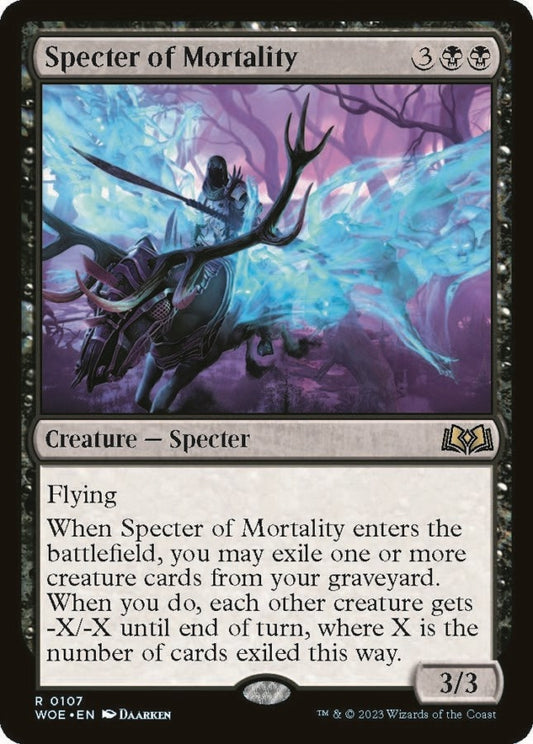Image for Specter of Mortality (107) (Wilds of Eldraine) - Magic: The Gathering