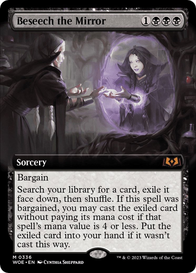 Image for Beseech the Mirror (Extended Art) (336) (Wilds of Eldraine) - Magic: The Gathering