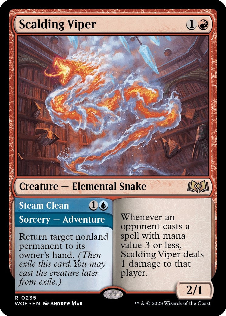 Image for Scalding Viper (235) (Wilds of Eldraine) - Magic: The Gathering