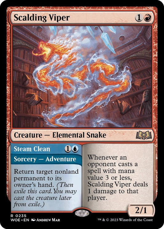 Image for Scalding Viper (235) (Wilds of Eldraine) - Magic: The Gathering