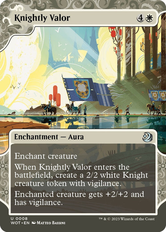 Image for Knightly Valor (8) (Wilds of Eldraine: Enchanting Tales) - Magic: The Gathering