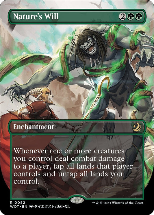 Image for Nature's Will (Anime Borderless) (82) (Wilds of Eldraine: Enchanting Tales) - Magic: The Gathering