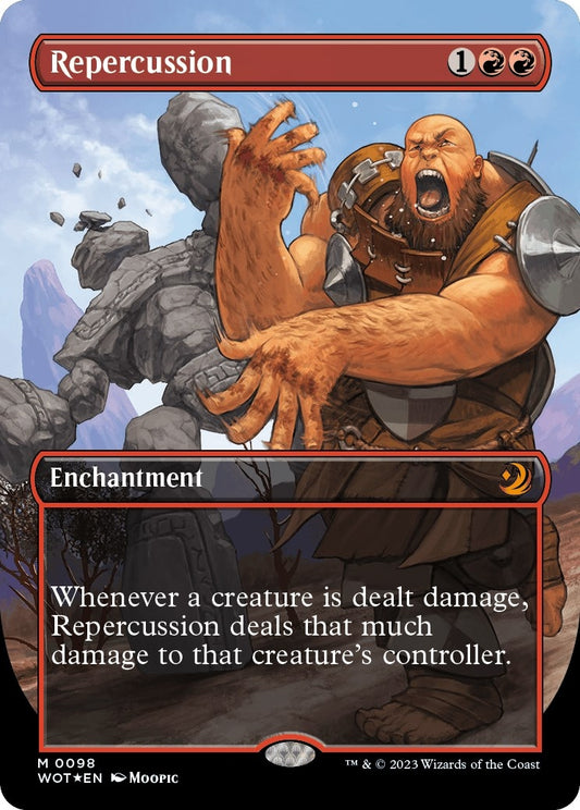 Image for Repercussion (Anime Borderless) (Confetti Foil) (98) (Wilds of Eldraine: Enchanting Tales) - Magic: The Gathering