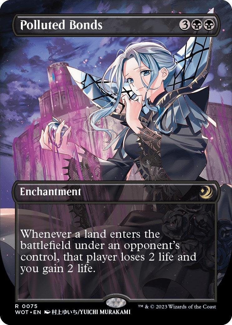 Image for Polluted Bonds (Anime Borderless) (75) (Wilds of Eldraine: Enchanting Tales) - Magic: The Gathering