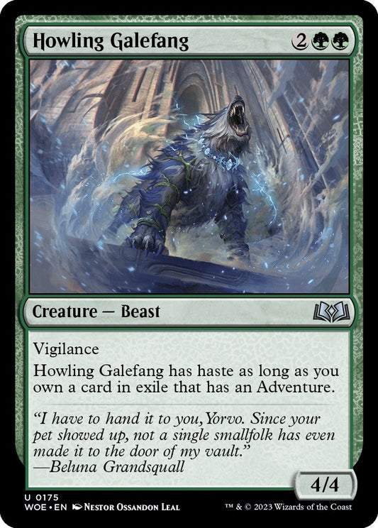 Image for Howling Galefang (175) (Wilds of Eldraine) - Magic: The Gathering
