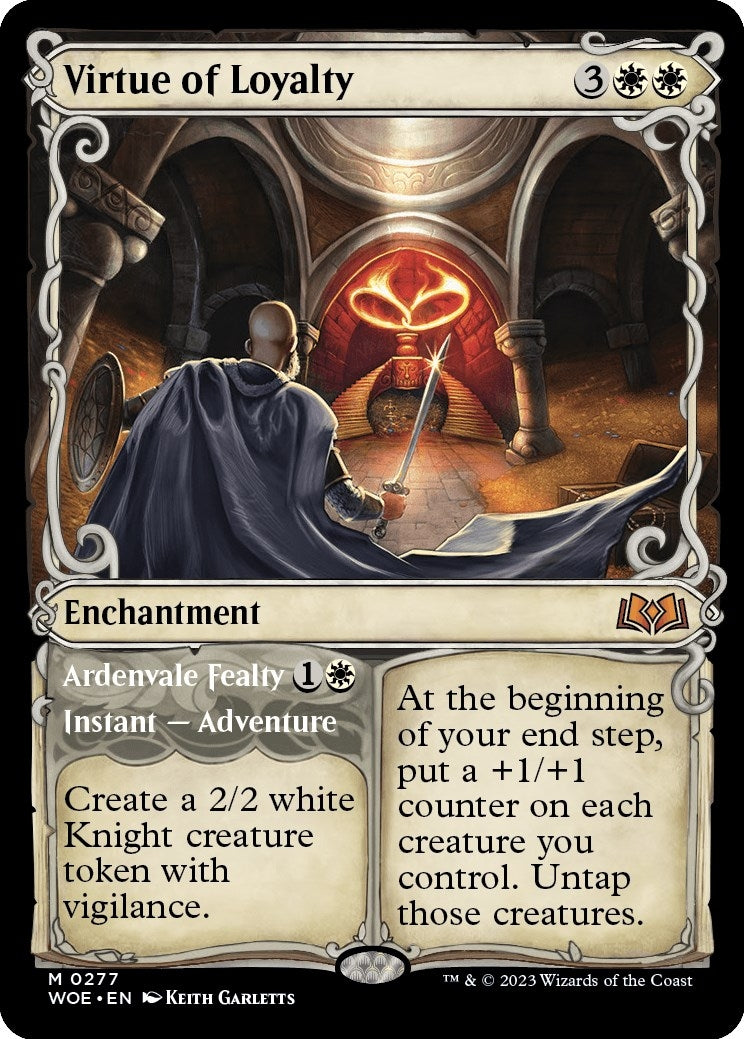 Image for Virtue of Loyalty (Showcase) (277) (Wilds of Eldraine) - Magic: The Gathering