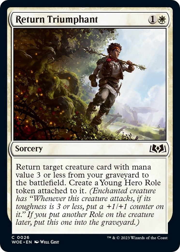 Image for Return Triumphant (26) (Wilds of Eldraine) - Magic: The Gathering
