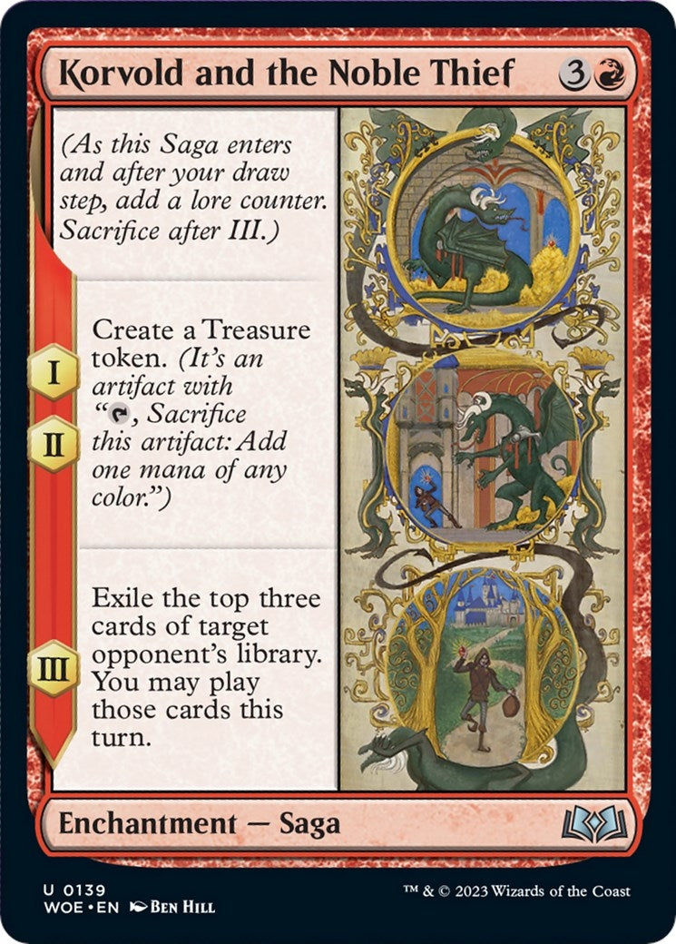 Image for Korvold and the Noble Thief (139) (Wilds of Eldraine) - Magic: The Gathering