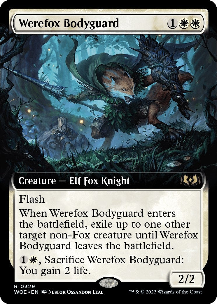 Image for Werefox Bodyguard (Extended Art) (329) (Wilds of Eldraine) - Magic: The Gathering
