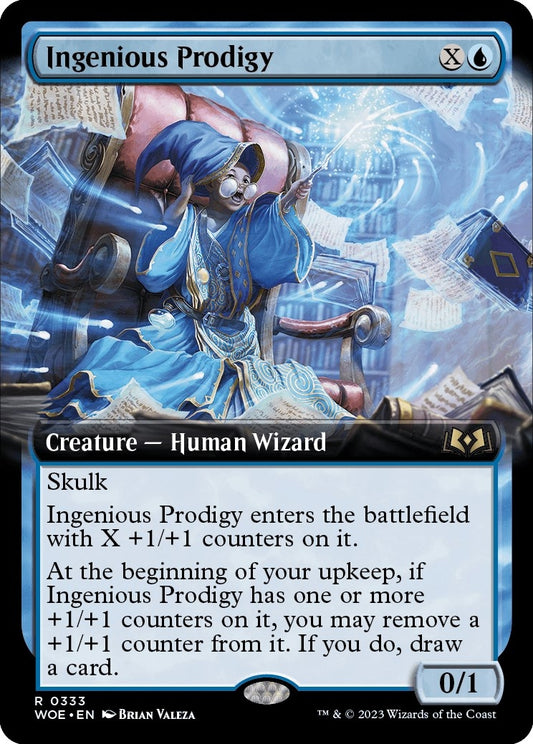 Image for Ingenious Prodigy (Extended Art) (333) (Wilds of Eldraine) - Magic: The Gathering