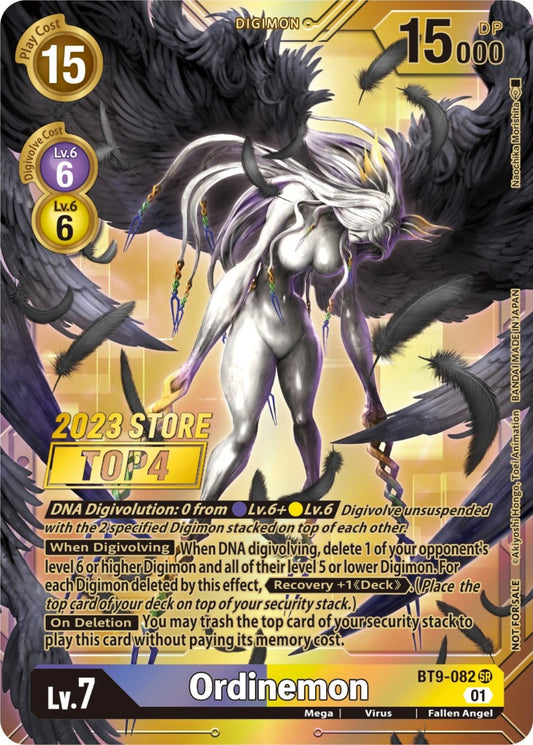 Image for Ordinemon (2023 Store Top 4) (BT9-082 SR) (X Record) - Digimon Card Game