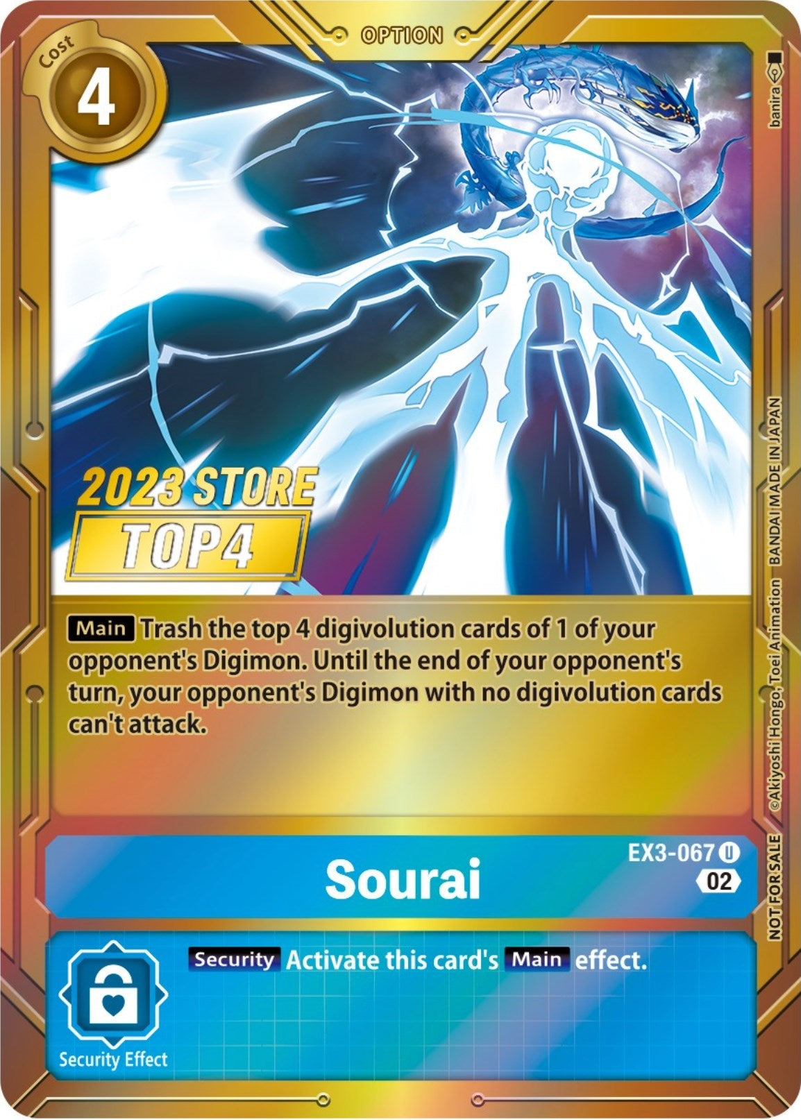 Image for Sourai (2023 Store Top 4) (EX3-067 U) (Draconic Roar) - Digimon Card Game