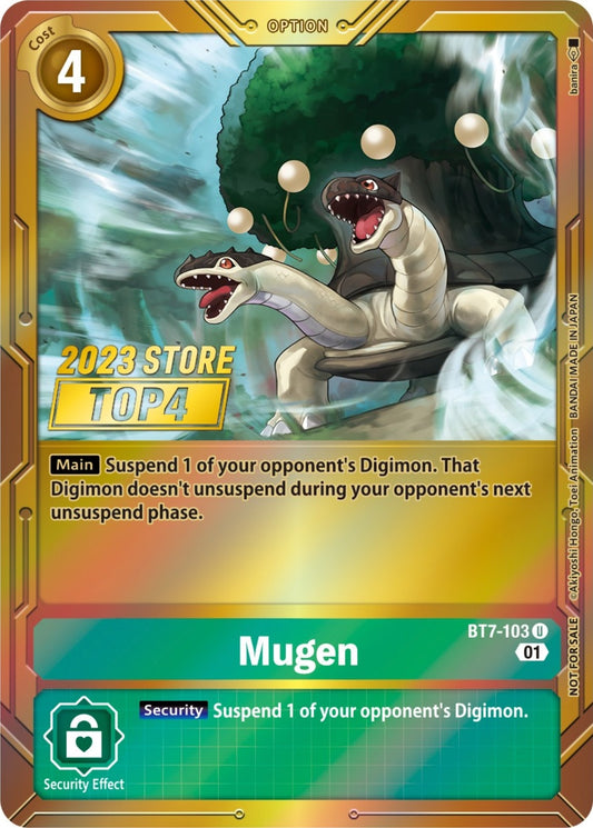 Image for Mugen (2023 Store Top 4) (BT7-103 U) (Next Adventure) - Digimon Card Game