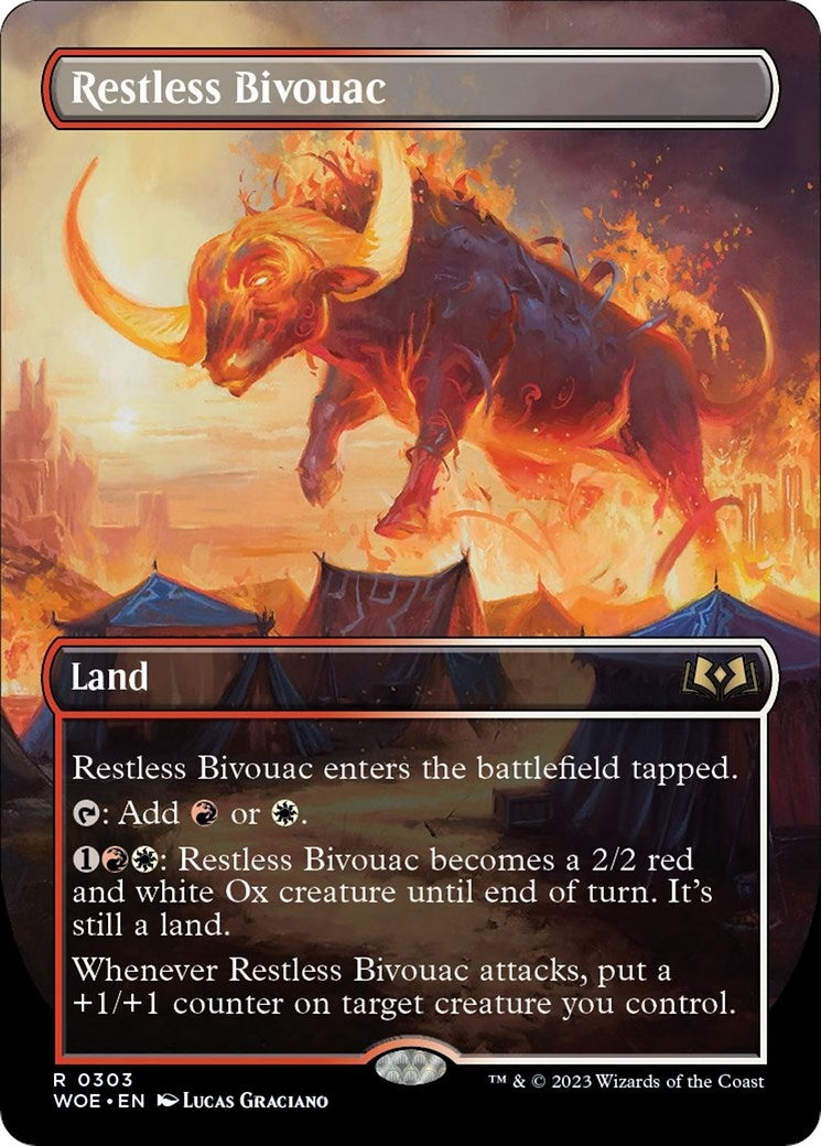 Image for Restless Bivouac (Borderless) (303) (Wilds of Eldraine) - Magic: The Gathering