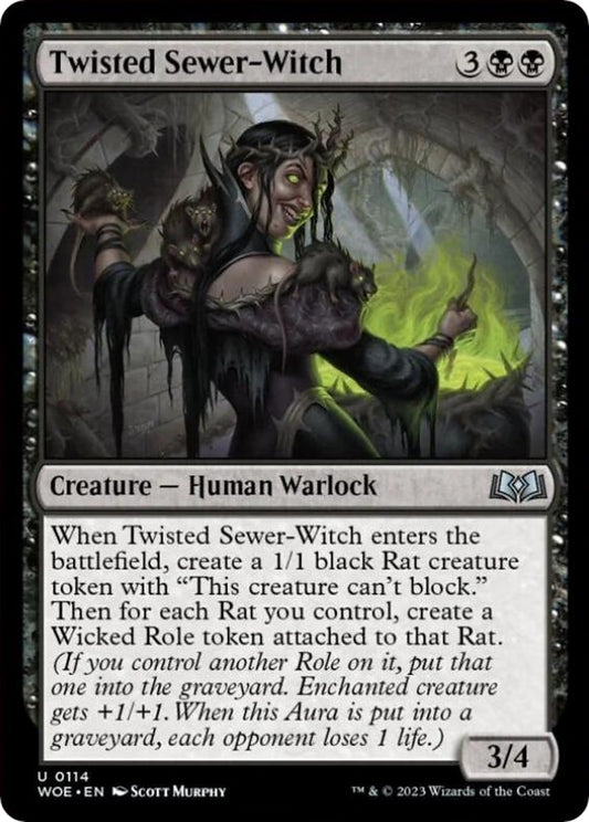 Image for Twisted Sewer-Witch (114) (Wilds of Eldraine) - Magic: The Gathering