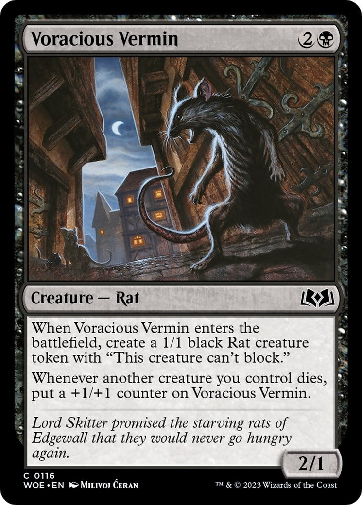 Image for Voracious Vermin (116) (Wilds of Eldraine) - Magic: The Gathering