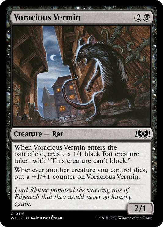 Image for Voracious Vermin (116) (Wilds of Eldraine) - Magic: The Gathering