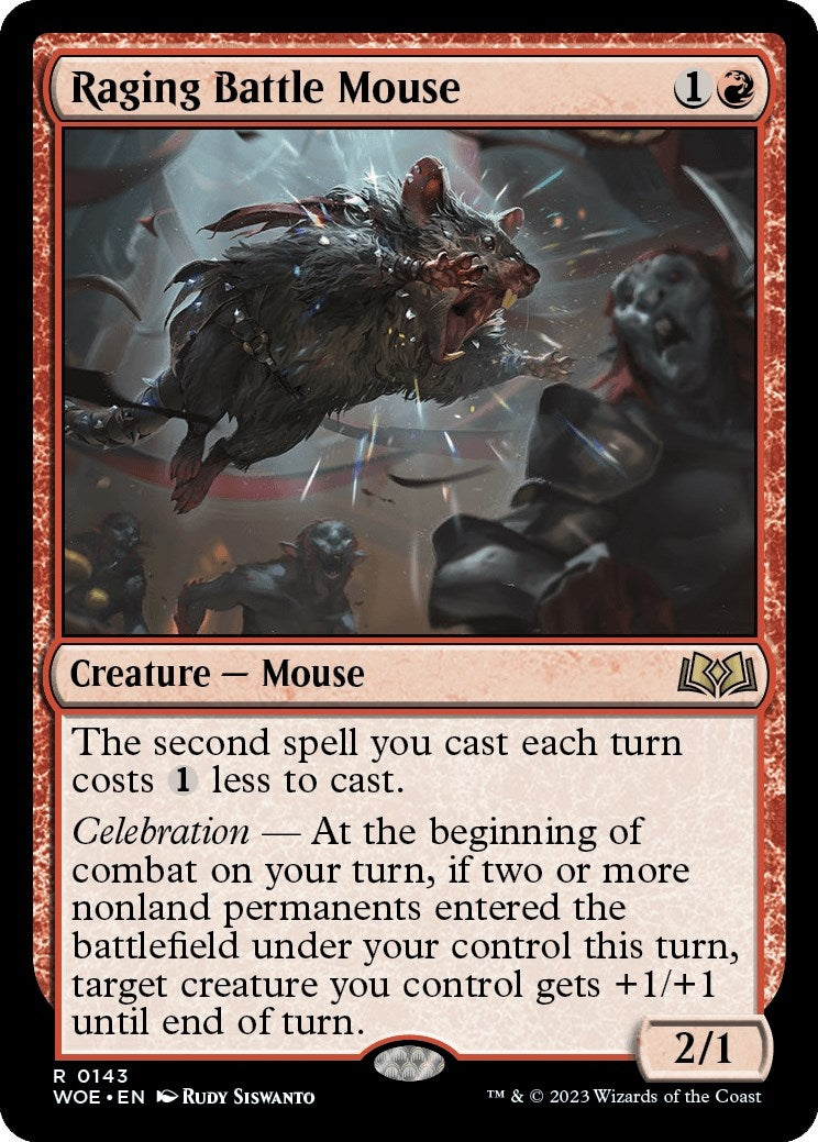 Image for Raging Battle Mouse (143) (Wilds of Eldraine) - Magic: The Gathering