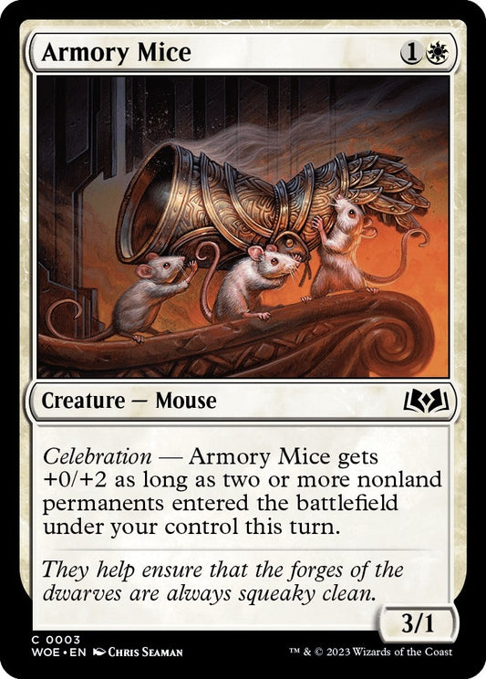 Image for Armory Mice (3) (Wilds of Eldraine) - Magic: The Gathering