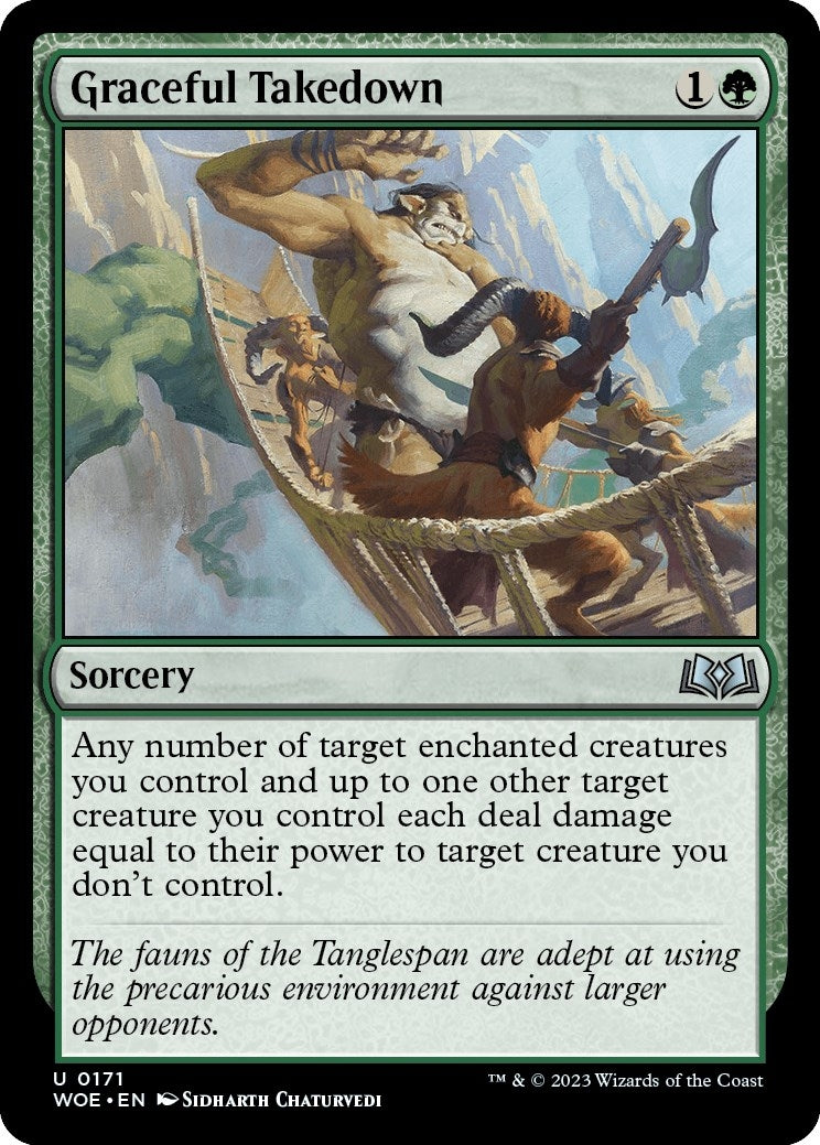 Image for Graceful Takedown (171) (Wilds of Eldraine) - Magic: The Gathering