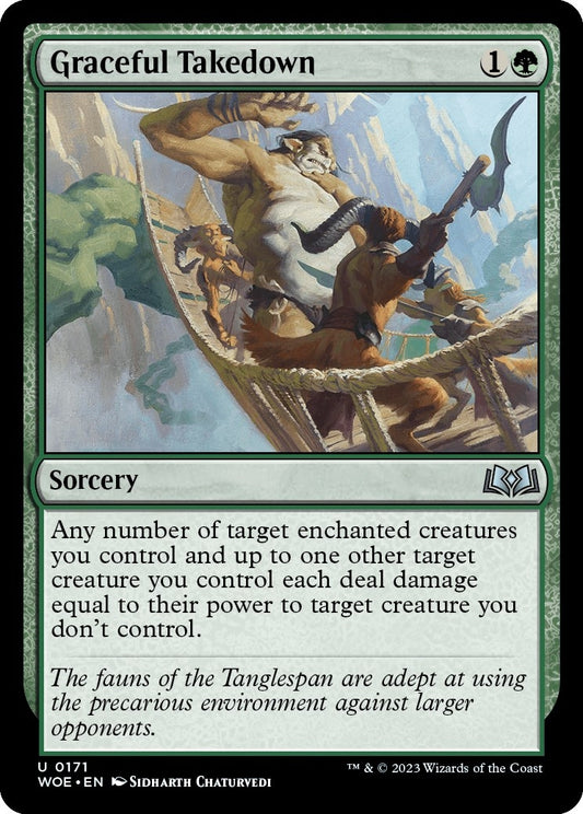 Image for Graceful Takedown (171) (Wilds of Eldraine) - Magic: The Gathering
