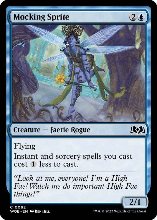 Image for Mocking Sprite (62) (Wilds of Eldraine) - Magic: The Gathering