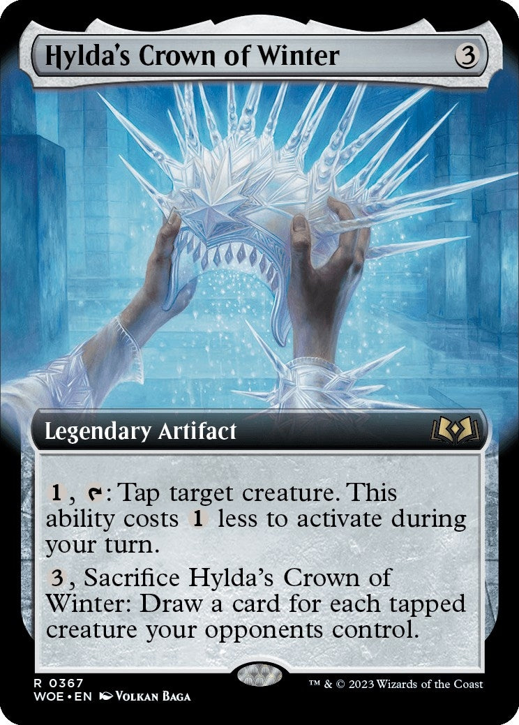 Image for Hylda's Crown of Winter (Extended Art) (367) (Wilds of Eldraine) - Magic: The Gathering